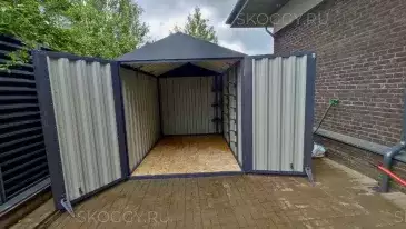 Хозблок для хранения вещей в графитовом цвете в дер. Марьино, г. Красногорск, МО