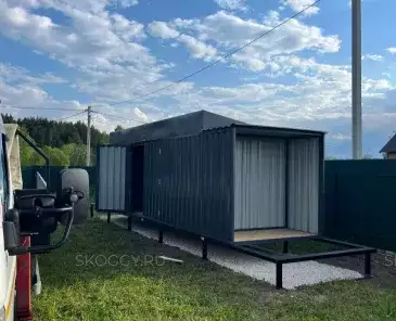 Вместительный хозблок для хранения ТМЦ + 2 дровницы в дер. Желтухино, Петушинский р-н, Владимирская область