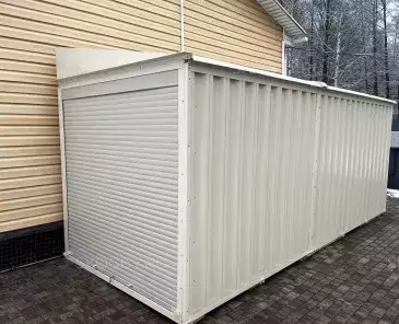 Хозблок для садовой техники, инвентаря и хозяйственных принадлежностей в цвете "слоновая кость" в дер. Крутицы, г. Калуга