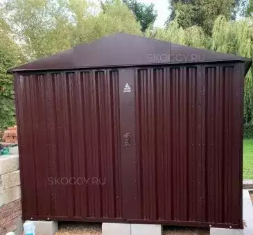 Универсальный хозблок 3×3 м в цвете RAL 8017 для хранения садовой техники в Мытищи